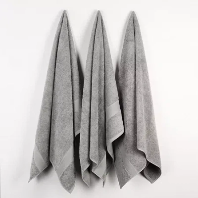 Superior Oregon 100% Organic Cotton 3pc Bath Towel 3-pc. Bath Towel Set In Gray