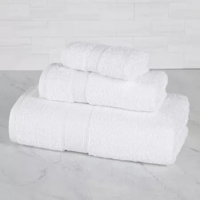 Superior Oregon 100% Organic Cotton 3pc Towel Set 3-pc. Bath Towel Set In White