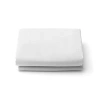 Superior Organic Cotton 300 Thread Count Percale Flat Bed Sheet In Silver