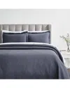 Superior Calvert Medium Weight Geometric Matelasse Bedspread Set In Blue