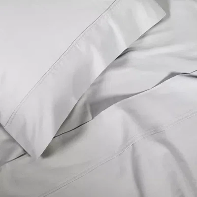 Superior Percale Cotton Crisp Cool Breathable 300tc Pillowcase In Gray