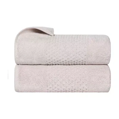 Superior Playa Collection | 100% Cotton 2-pc. Quick Dry Bath Towel In Silver