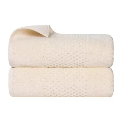 Superior Playa Collection | 100% Cotton 2-pc. Quick Dry Bath Towel In White