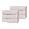 Superior Playa Collection | 100% Cotton 6-pc. Solid Hand Towel In Silver