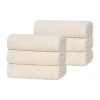 Superior Playa Collection | 100% Cotton 6-pc. Solid Hand Towel In White