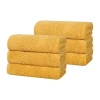 Superior Playa Collection | 100% Cotton 6-pc. Solid Hand Towel In Yellow