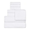 Superior Playa Collection | 100% Cotton 8-pc. Quick Dry Solid Bath Towel Set In White