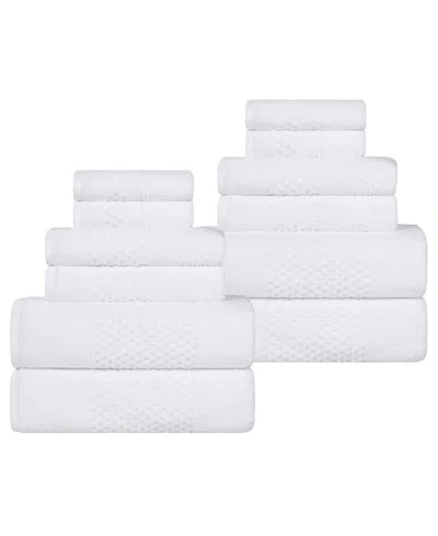 Superior Playa Cotton 12-piece Towel Set In White
