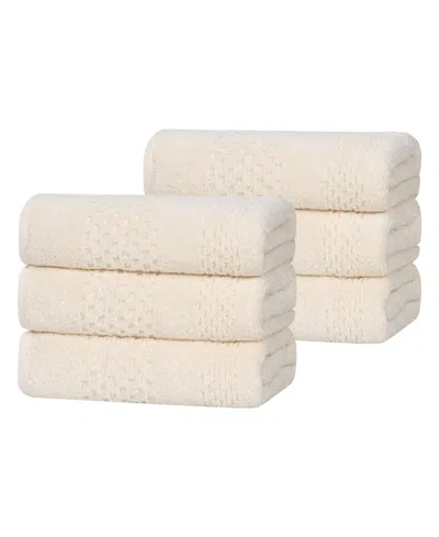 Superior Playa Cotton 6-piece Hand Towels Set In Ivory