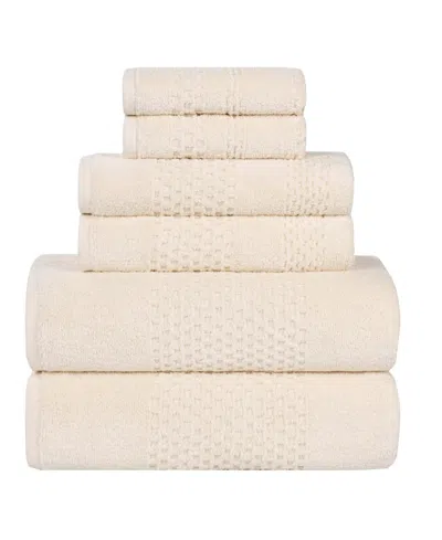 Superior Playa Cotton 6-piece Towel Set In Ivory