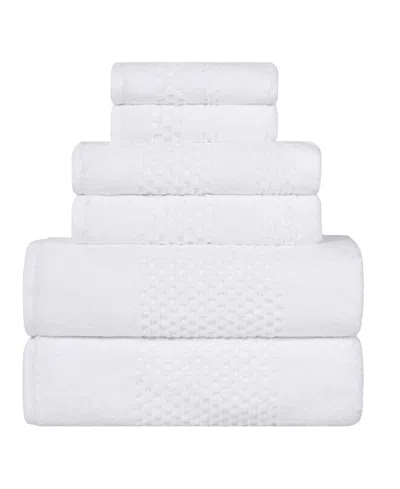 Superior Playa Cotton 6-piece Towel Set In White