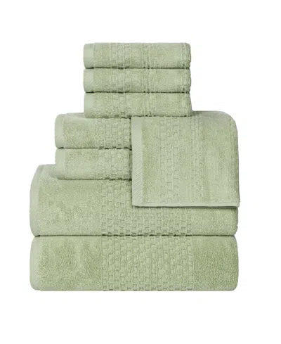 Superior Playa Cotton 8-piece Towel Set In Green