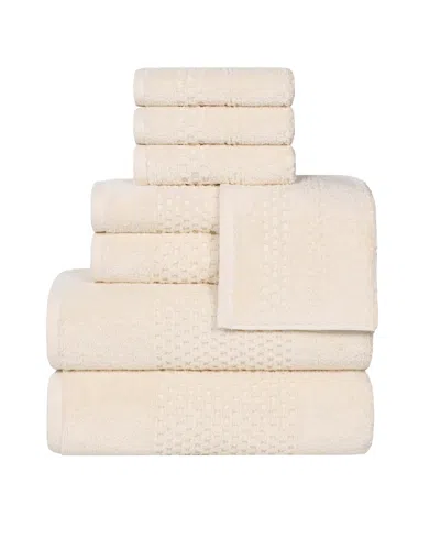 Superior Playa Cotton 8-piece Towel Set In Ivory