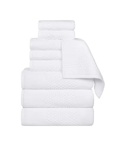 Superior Playa Cotton 9-piece Towel Set In White