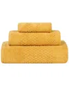 Superior Playa Zero Twist Cotton Medium Weight Solid Waffle Textured 3pc Towel  Set