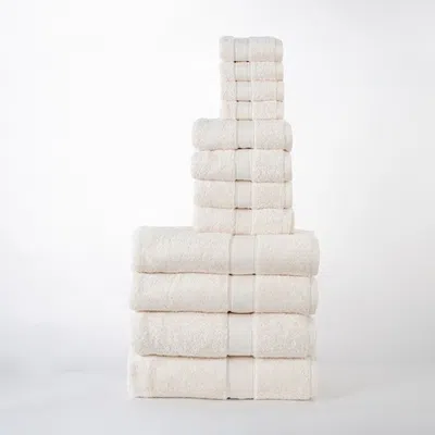 Superior Plush Organic Cotton Solid Assorted 12-piece Towel Set