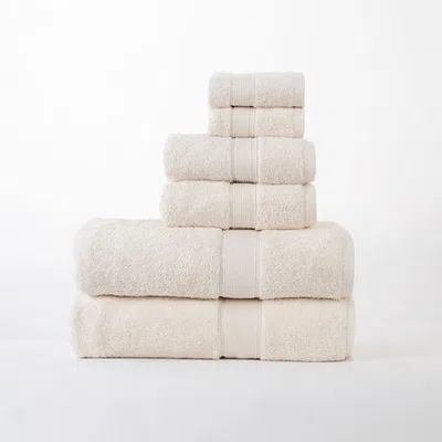 Superior Plush Organic Cotton Solid Assorted 6-piece Towel Set