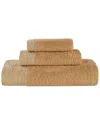 Superior Rayon Eco-friendly Fluffy Soft Modern Solid 3pc Towel Set
