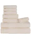 Superior Rayon Eco-friendly Fluffy Soft Modern Solid 8pc Towel Set