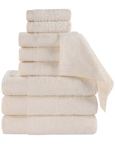 Superior Rayon Eco-friendly Fluffy Soft Modern Solid 9pc Towel Set