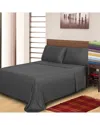 Superior Rayon From Bamboo 300 Thread Count Solid Deep Pocket Sheet Set In Charcoal