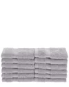 Superior Rayon From Bamboo Blend Solid 12pc Face Towel Set