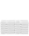 Superior Rayon From Bamboo Blend Solid 12pc Face Towel Set