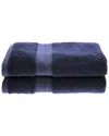 Superior Rayon From Bamboo Blend Solid 2pc Bath Towel Set In Blue