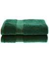 Superior Rayon From Bamboo Blend Solid 2pc Bath Towel Set In Green