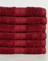 Superior Rayon From Bamboo Blend Solid 6pc Hand Towel Set