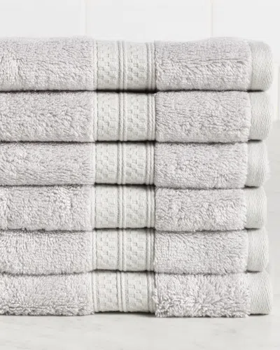 Superior Rayon From Bamboo Blend Solid 6pc Hand Towel Set
