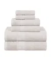 Superior Rayon From Bamboo Blend Ultra Soft Quick Drying Solid 6 Piece Assorted Towel Set Bedding In Ivory