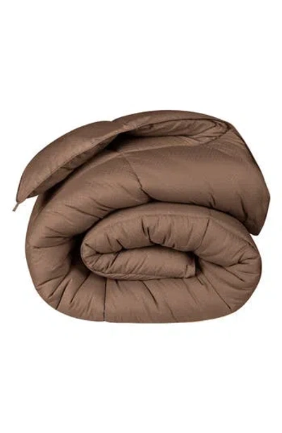 Superior Reversible Down Alternative Comforter In Brown