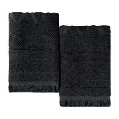 Superior Rolla Collection | 100% Cotton 2-pc. Bath Sheet In Black