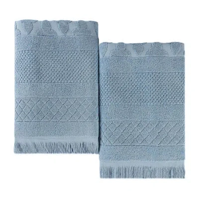 Superior Rolla Collection | 100% Cotton 2-pc. Bath Sheet In Blue