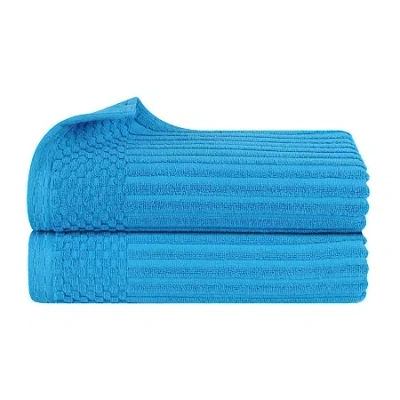 Superior Rolla Collection | 2-pc. Bath Sheet In Blue