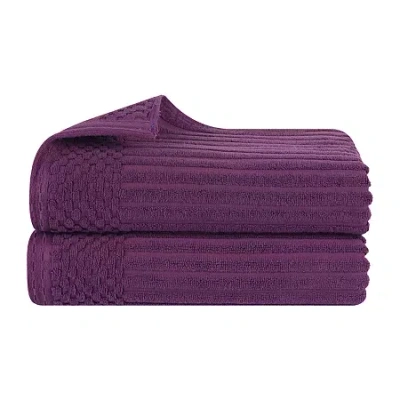 Superior Rolla Collection | 2-pc. Bath Sheet In Purple