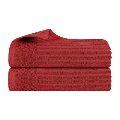 Superior Rolla Collection | 2-pc. Bath Sheet In Red