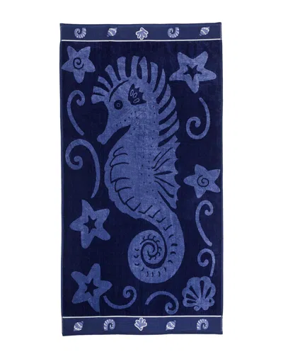 Superior Sea Horse Oversized Beach Cotton Towel