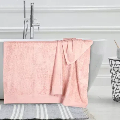 Superior Sera Hypoallergenic Rayon From Bamboo 2pc Bath Sheet 2-pc. Bath Towel Set In Pink