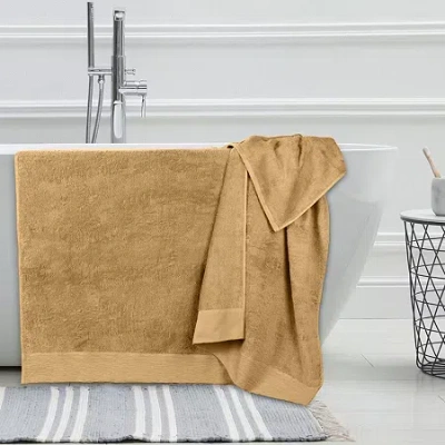 Superior Sera Hypoallergenic Rayon From Bamboo 2pc Bath Sheet 2-pc. Bath Towel Set In Yellow