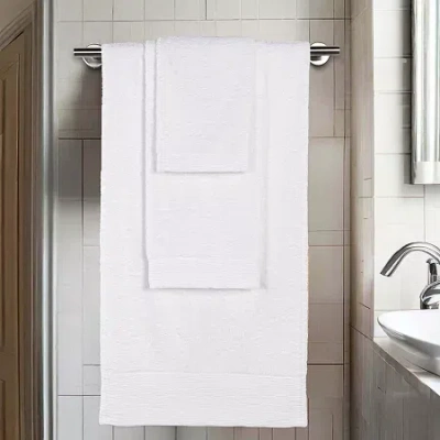 Superior Sera Hypoallergenic Rayon From Bamboo 3pc Towel Set 3-pc. Bath Towel Set In White