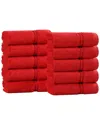 Superior Set Of 10 Heritage Egyptian Cotton Highly Absorbent Solid Ultra Soft  Face Towels