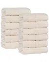 Superior Set Of 12 Mile Smart Twist Cotton Medium Weight Solid Washcloths