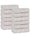 Superior Set Of 12 Mile Smart Twist Cotton Medium Weight Solid Washcloths