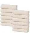 Superior Set Of 12 Milo Smart Twist Cotton Medium Weight Solid Washcloths