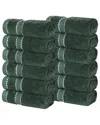 Superior Set Of 12 Niles Giza Cotton Dobby Ultra-plush Thick Soft Absorbent Washcloths