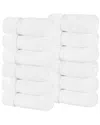 Superior Set Of 12 Niles Giza Cotton Dobby Ultra-plush Thick Soft Absorbent Washcloths