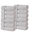 Superior Set Of 12 Niles Giza Cotton Dobby Ultra-plush Thick Soft Absorbent Washcloths