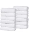 Superior Set Of 12 Playa Zero Twist Cotton Solid Waffle Textured Washcloths